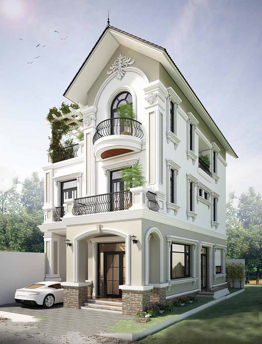 Biệt thự 3 tầng 2 mặt tiền biet thu 3 tang 2 mat tien