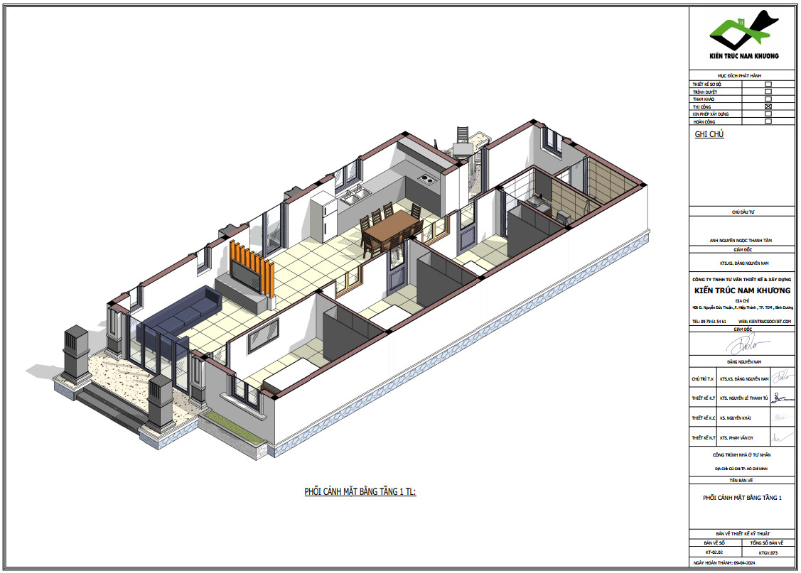 Mặt bằng kiến trúc 3D