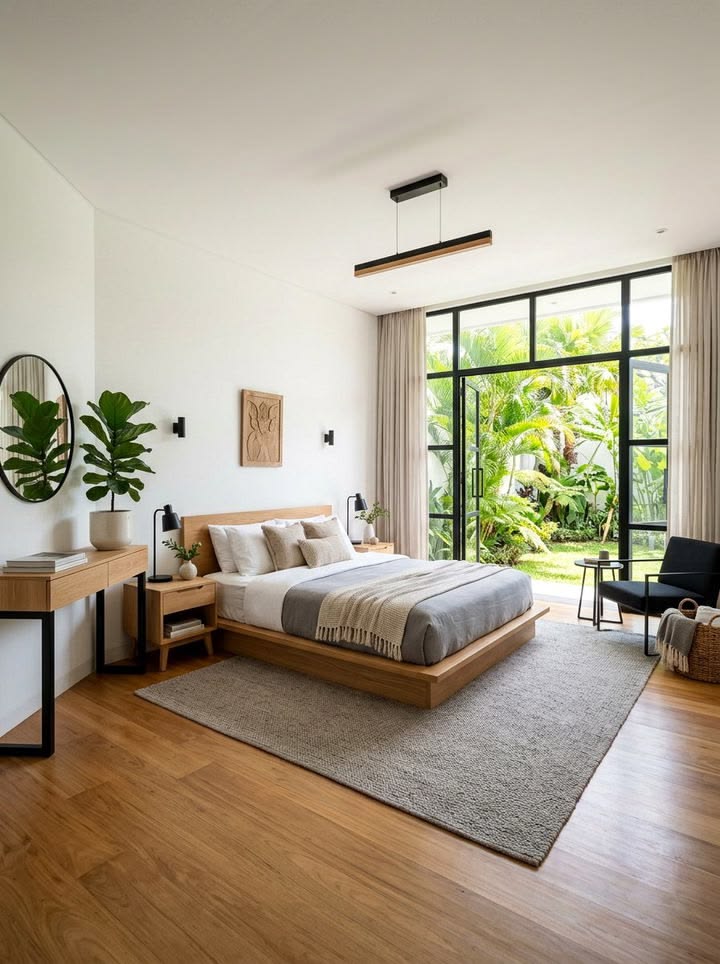 Thiết kế phòng ngủ tối giản
