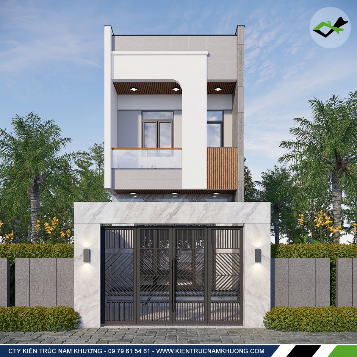 Bộ Sưu Tập 15 Mẫu Nhà Phố 5m 1 Trệt 1 Lầu Ấn Tượng Do Kiến Trúc Nam Khương Thiết Kế bo suu tap 15 mau nha pho 5m 1 tret 1 lau an tuong do kien truc nam khuong thiet ke