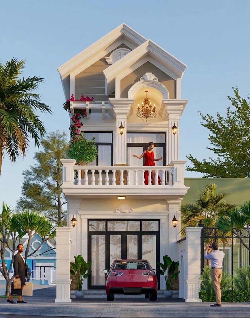 Thiết kế mẫu nhà 5 mét mái thái Tại Phú An Hồ Chí Minh