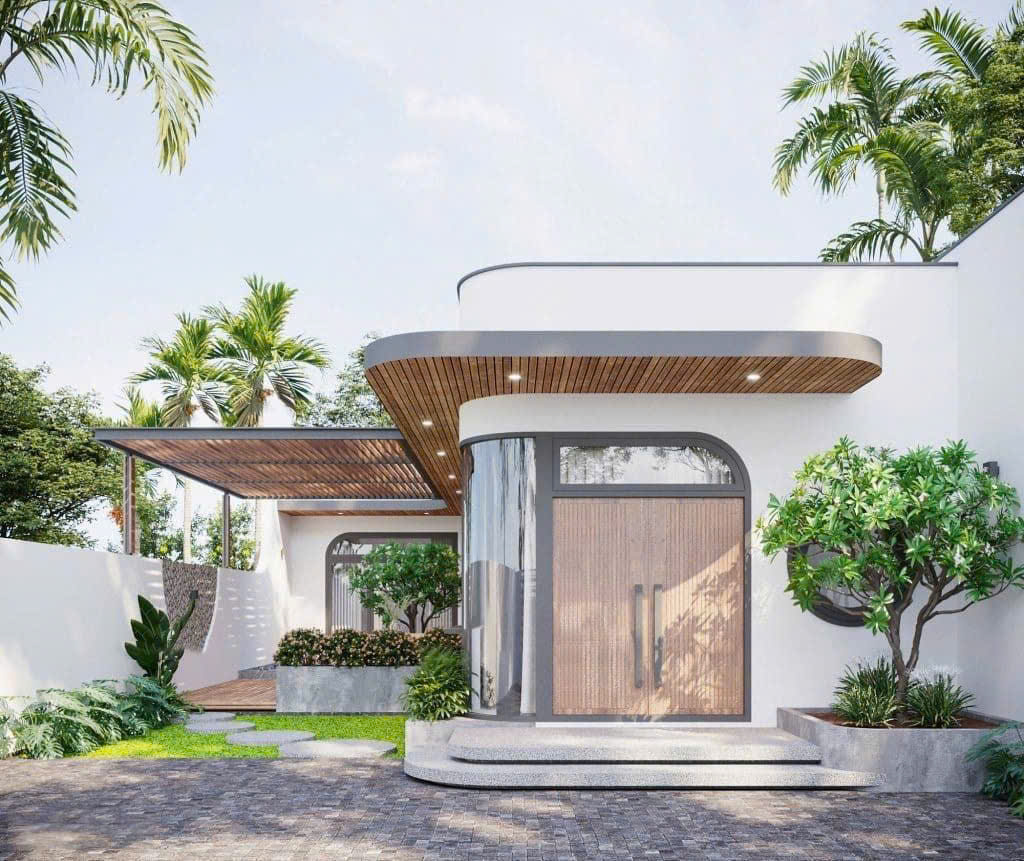 Thiết kế nhà cấp 4 chữ L