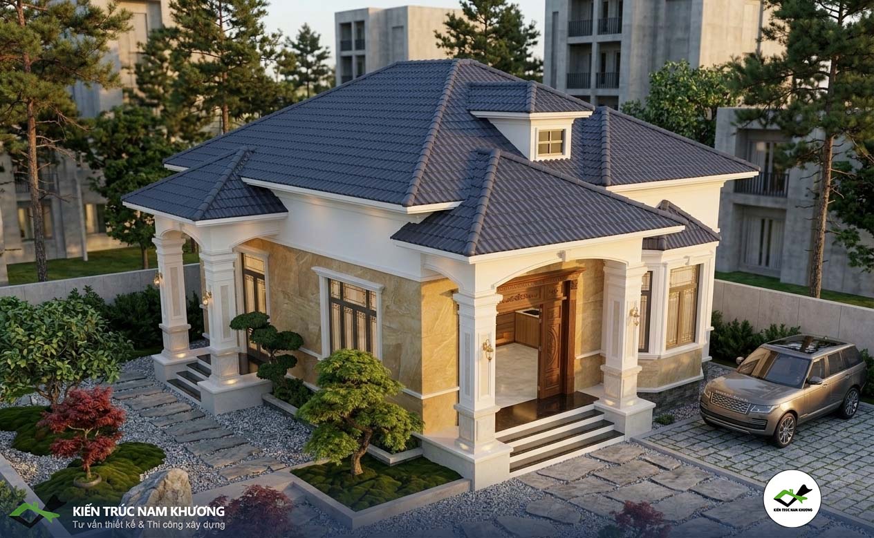 Thiết kế nhà mái Nhật đẹp 
