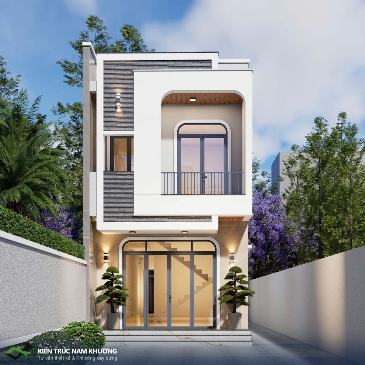 Thiết kế nhà phố 80 m2