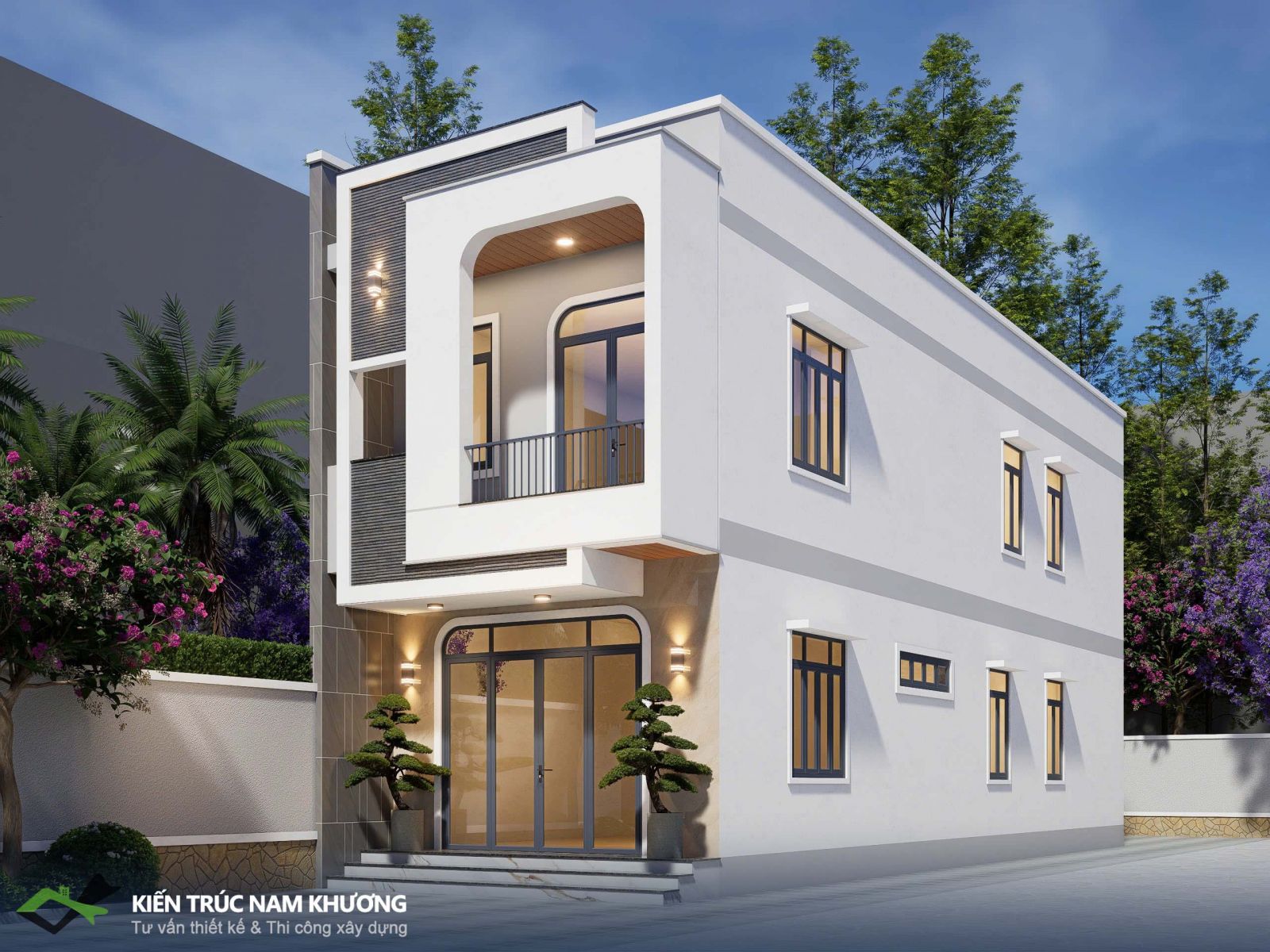 Thiết kế nhà phố 80 m2