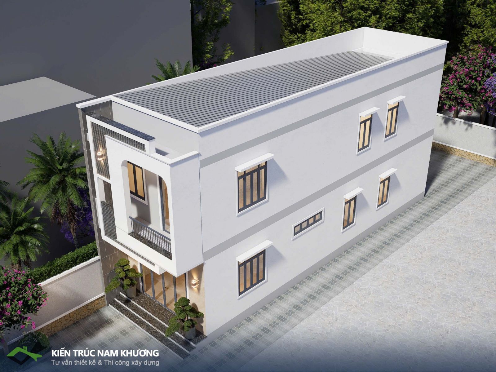 Thiết kế nhà phố 80 m2 