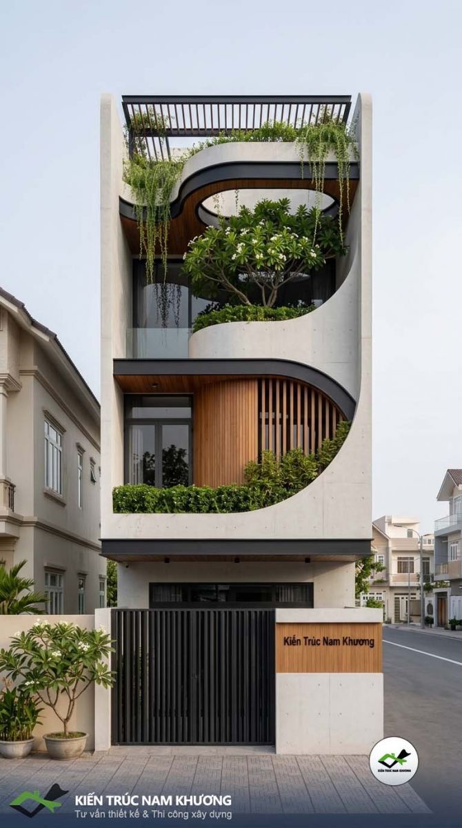 Thiết kế nhà phố hiện đại