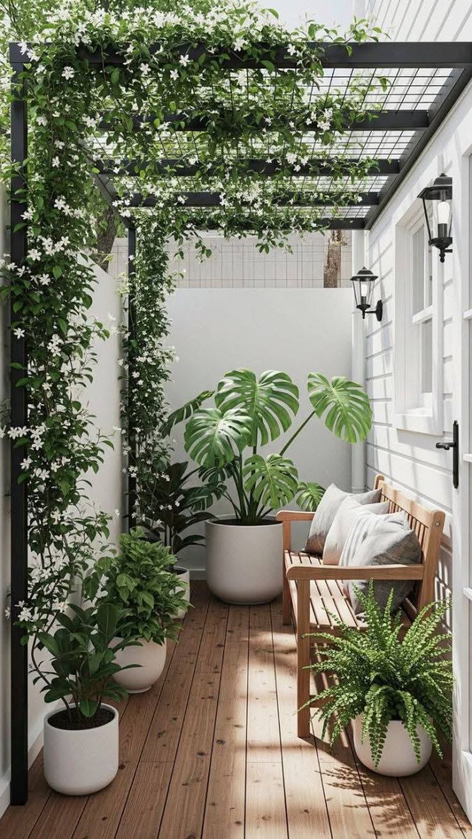 Sân vườn đẹp cho sân sau nhà phố