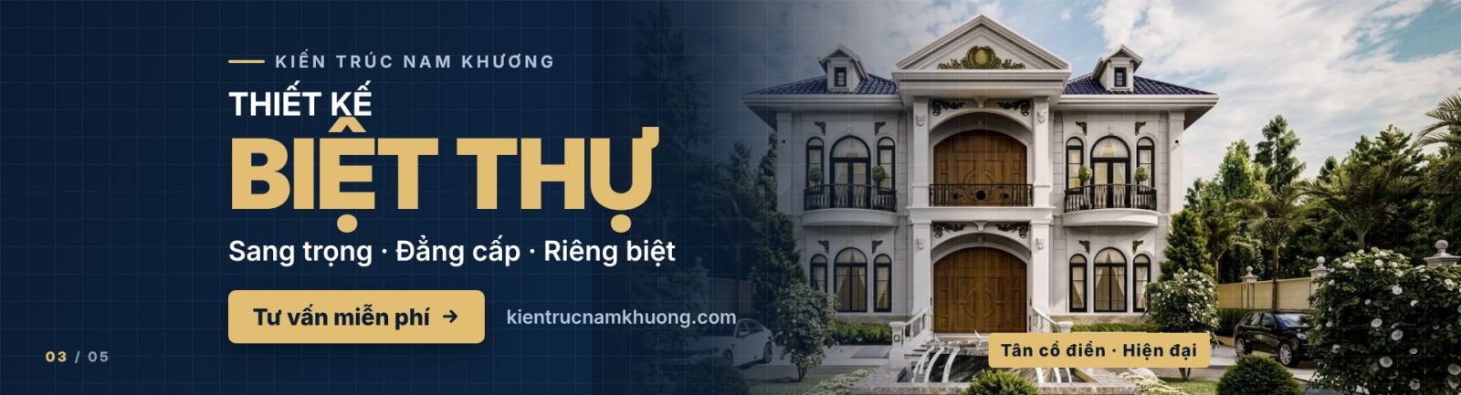 Thiết Kế Biệt Thự Sang Trọng – Đẳng Cấp