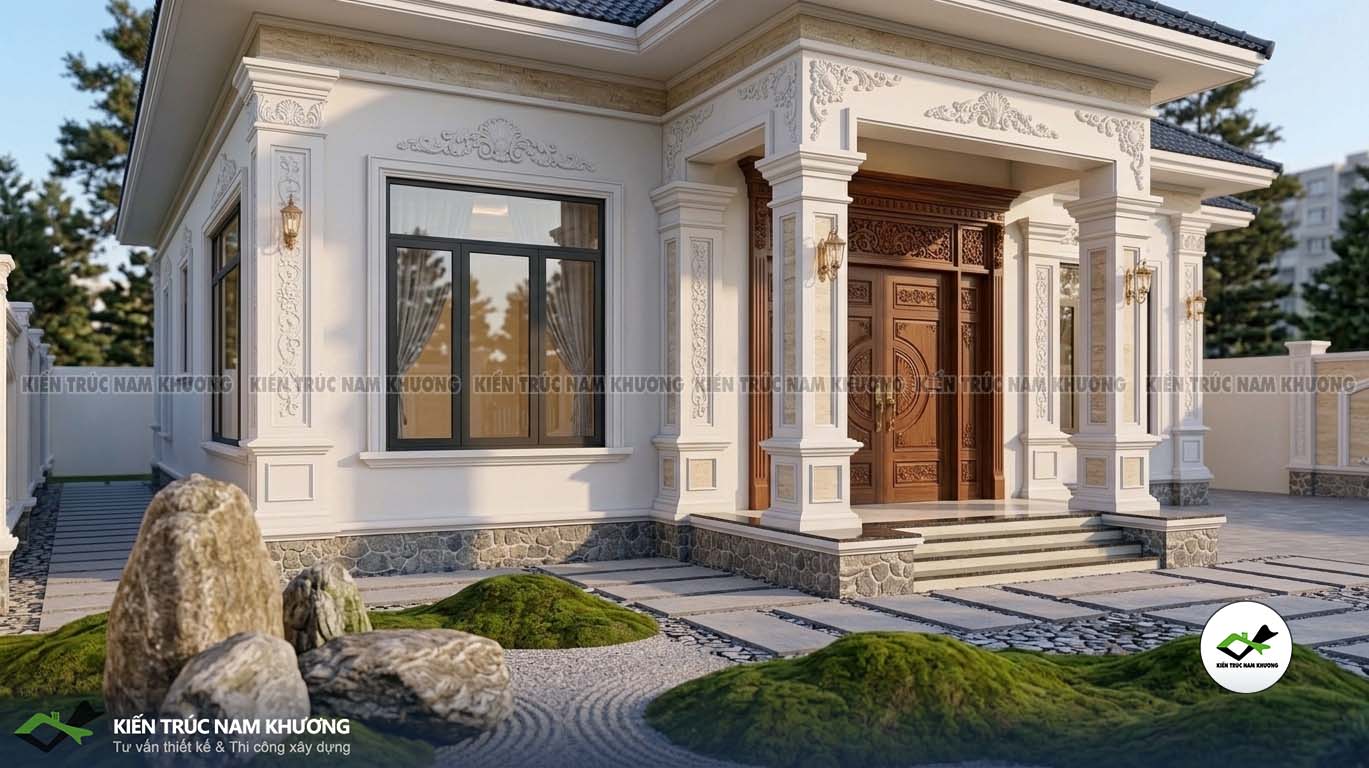 Thiết kế nhà cấp 4 mái Nhật tại Củ Chi