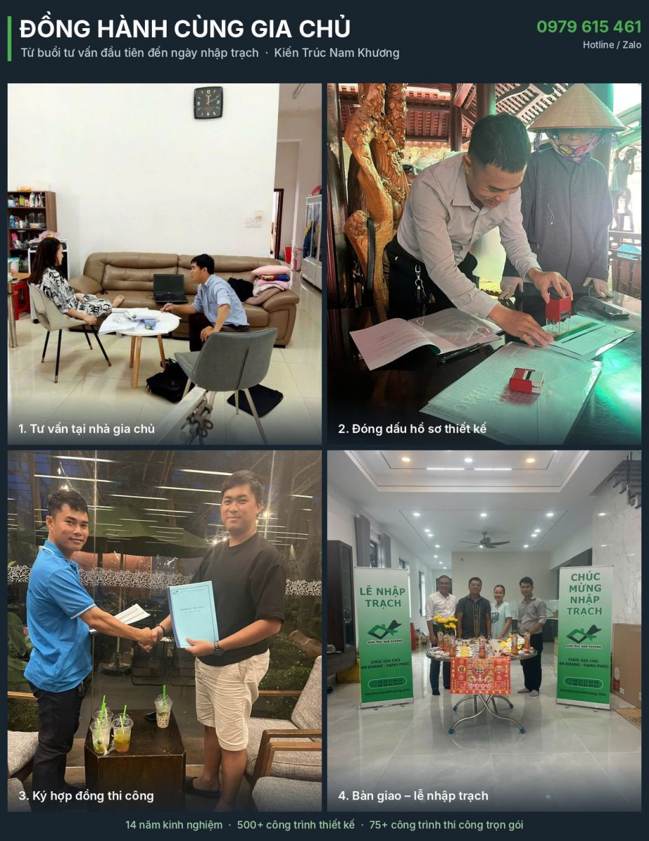 Kiến trúc sư Nam Khương tư vấn và đồng hành cùng gia chủ
